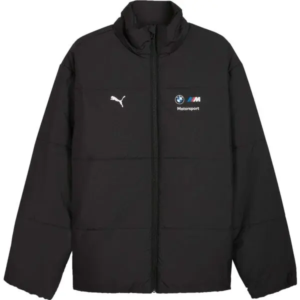 Puma BMW M MOTORSPORT ESSENTIALS+ PUFFER JACKET Pánská bunda, černá, velikost