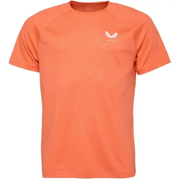 CASTORE AOP SS T-SHIRT Pánské sportovní triko, oranžová, velikost