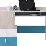 Psací stůl Planet PL9 Barva korpusu: Černá/Dub/Béžová