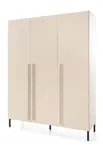 Šatní skříň Sergio SE1 Barva korpusu + barva dveří: Pískově béžová