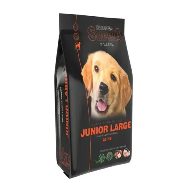 DELIKAN SUPRA Junior Large 3kg superprémiové krmivo s obsahom čerstvého mäsa pre šteňatá veľkých plemien
