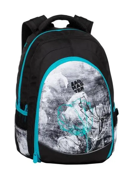 Študentský batoh Bagmaster Digital 20 B Turquoise/gray/black