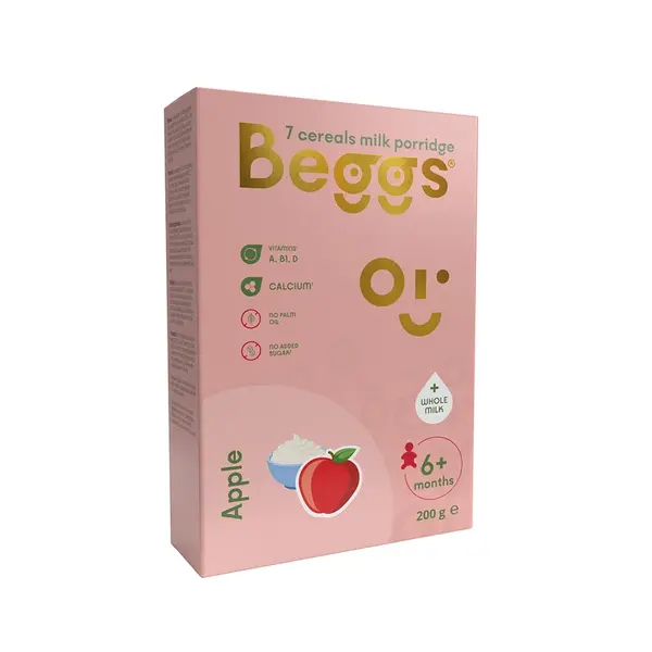 BEGGS Mliečna 7zrnná kaša jablko 200 g