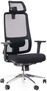 SEGO Ergonomická kancelárska stolička STRETCH NEW, čierna