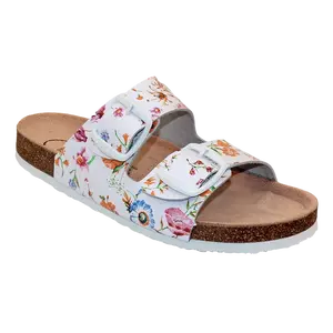 SANTÉ Dámský pantofel D/21N/FLORA BÍLÁ v.36
