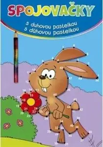 Spojovačky s duhovou pastelkou - zajíc