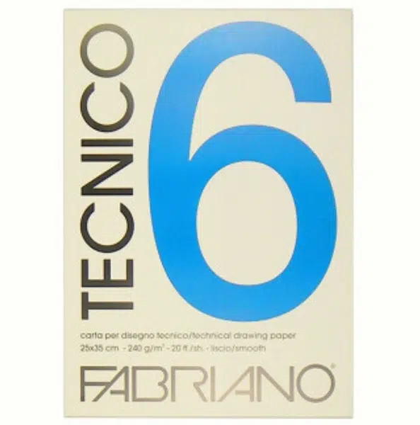 Fabriano Tecnico 6 hrubý 220g 25x35cm blok