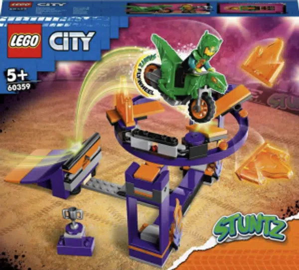 Kaskadérská výzva s rampou a obručí - LEGO City (60359)