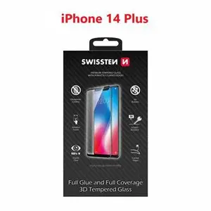 Tvrzené sklo Swissten Ultra Durable 3D Full Glue Glass pro Apple iPhone 14 Plus, černá