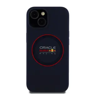 Zadní kryt Red Bull Silicone Red Ring MagSafe pro Apple iPhone 14, navy