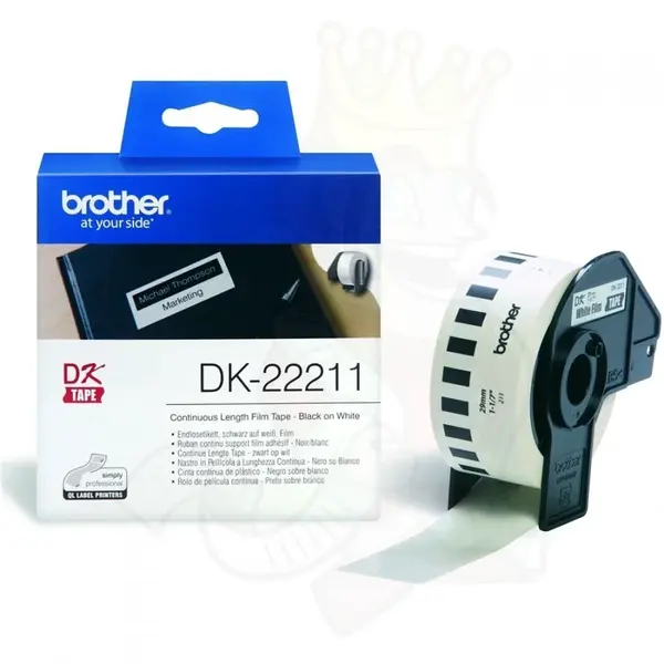 Brother DK-22211, 29mm x 15,24m, potažená fólií, originální kontinuální role