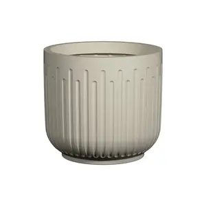 Květináč Arcus, hedvábně bílá, více velkostí - Pottery Pots Velikost: S - ⌀ 40, v. 37 cm