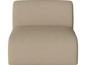 Křeslo Núvol Small Back - Přídavný modul Bolia Varianta: Vilme - Bouclé & texture, Dark beige