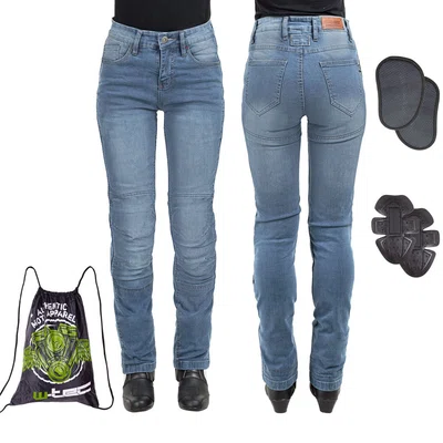 Dámské moto jeansy W-TEC Lustipa modrá 3XL