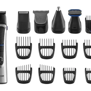Multifunkční zastřihovač vlasů, vousů a celého těla Sencor Multigroomer Set for Men SHP 8500BK - stříbrný + dárek zdarma