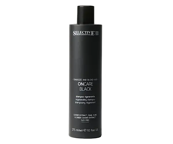 Regenerační šampon pro poškozené vlasy Selective Professional OnCare Black Regenerating Shampoo - 275 ml + dárek zdarma
