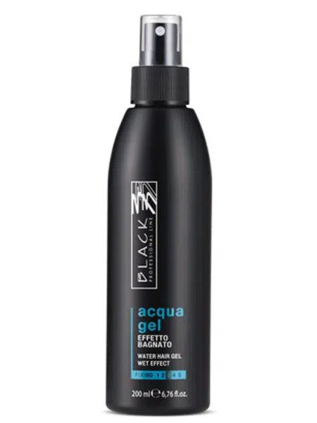 Tekutý gel na vlasy Black Acqua Gel - 200 ml (01005) + dárek zdarma