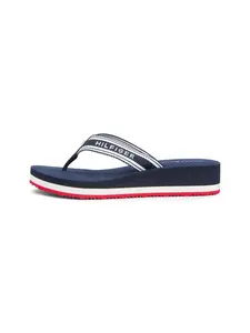TOMMY HILFIGER Žabky  námornícka modrá / biela