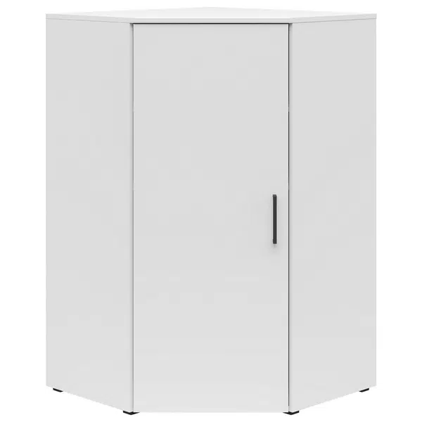 Carryhome ROHOVÁ KOMODA, bílá, 71,5/115/71,5 cm