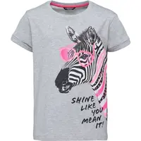 Lewro ZEBRINA Dívčí triko, šedá, velikost 164-170