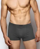 Men's fitted boxers ATLANTIC - dark gray