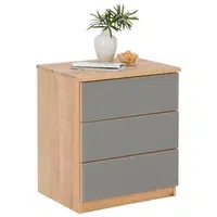 Linea Natura NOČNÍ STOLEK, dub, šedohnědá, barvy dubu, 50/60/40 cm