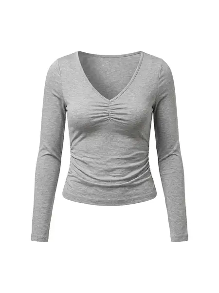 studioselect Tričko 'Stina'  sivá melírovaná