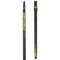 Fischer TWIN SKIN SUPERIOR STIFF SET + BDG RACE CLASSIC Běžecké lyže s podporou stoupání skin, tmavě šedá, velikost