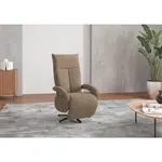 Sit & More KŘESLO, textil, světle hnědá