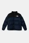 Dětská péřová bunda The North Face TEEN 1996 RETRO NUPTSE JACKET tmavomodrá barva, NF0A8A4C92A1