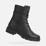 Black women's ankle boots Geox Hoara - Women's