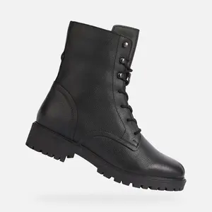 Black women's ankle boots Geox Hoara - Women's