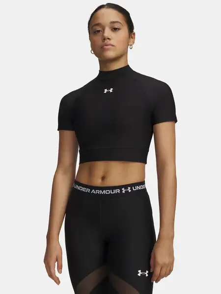 Under Armour HeatGear Crop Mock SS triko