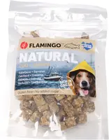 Flamingo Nature Snacks kocky, maškrta pre psov - treska, krevety 75 g