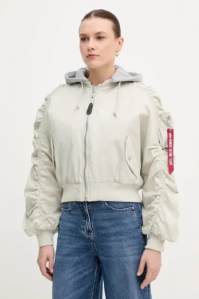 Alpha Industries  Bunda  Short Hooded Bomber Light W