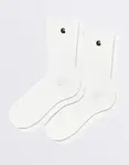 Carhartt WIP Madison Pack Socks White/Black + White/Black