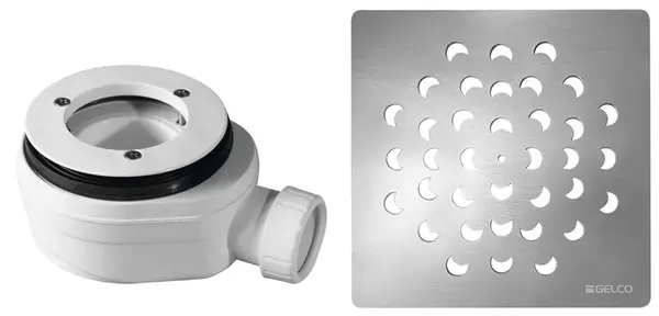 Gelco - Odtoková souprava pro sprchové vaničky, chrom KSM104CH-SN90