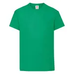 Green T-shirt for Children Original Fruit of the Loom