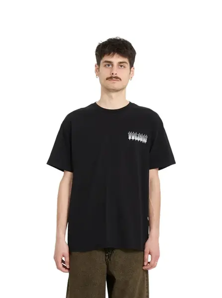 Volcom pánské tričko Gamma Doom Sst Black | Černá | Velikost L | 100% bavlna