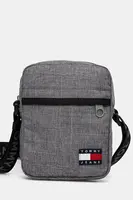 Ledvinka Tommy Jeans šedá barva, AM0AM12900