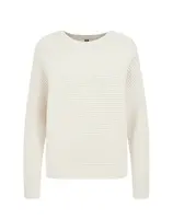 WE Fashion Sveter  slonová kosť