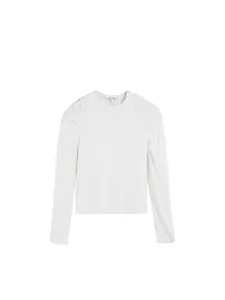 Scalpers Tričko  šedobiela