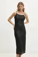 Šaty Answear.LAB černá barva, maxi