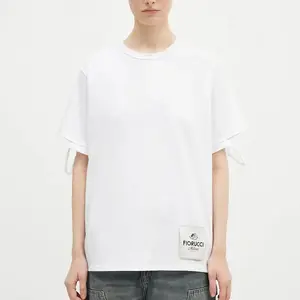 Bavlněné tričko Fiorucci Distressed