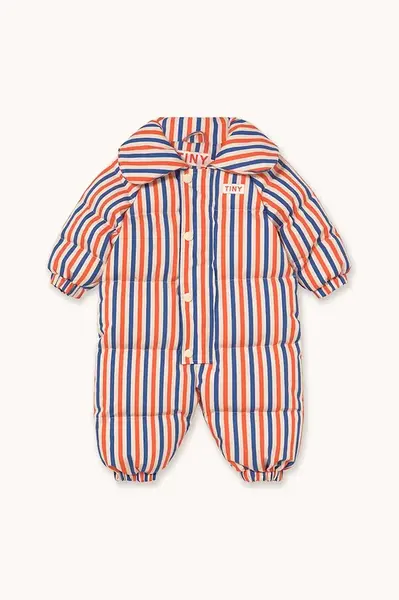 Kojenecký overal Tinycottons STRIPES PADDED OVERALL