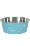 Miska nerez pes Love Dog 750ml modrá Zolux