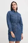Džínové šaty Pepe Jeans REGULAR DENIM DRESS modrá barva, mini, PL953581HX6