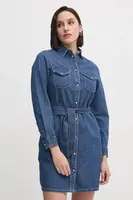 Džínové šaty Pepe Jeans REGULAR DENIM DRESS modrá barva, mini, PL953581HX6