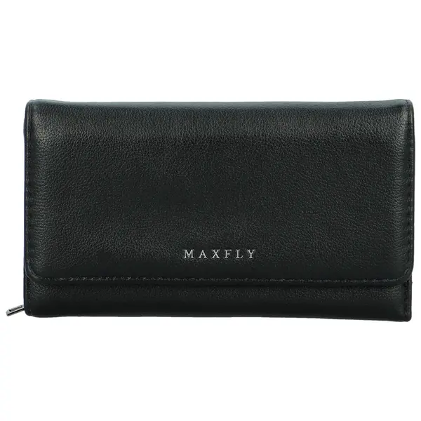 Stylová dámská koženková peněženka MaxFly Ennio, černá