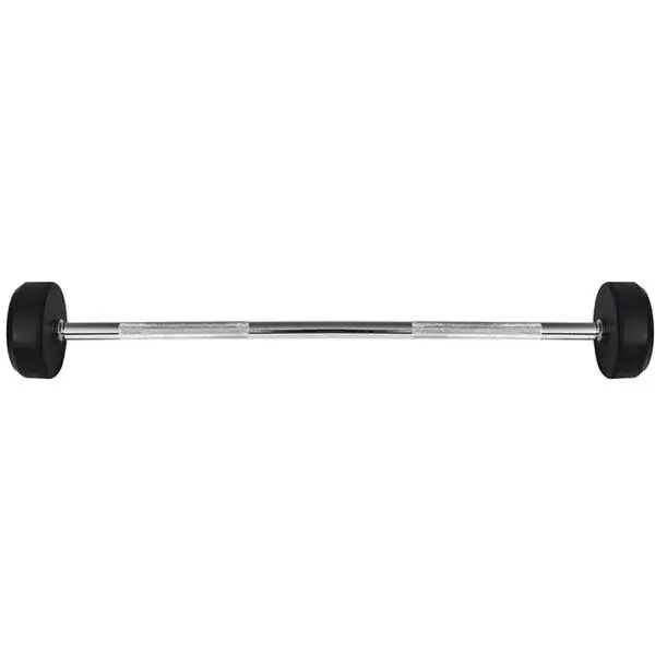 HMS GSG-30 Rovná obouruční činka, stříbrná, velikost 30 KG